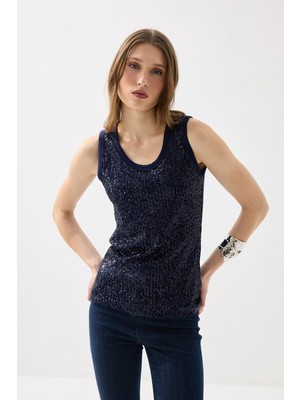 Gusto Pul Payet Atlet Bluz - Lacivert