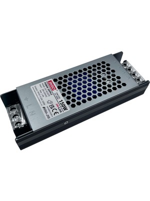 Jinbo 150W 24V 6.25A IP20 Slim Metal Kasa Iç Mekan Şerit LED Trafo – 3 Yıl Garantili (JLV-24150TK)