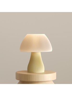 Valunor Mat Seramik Görünümlü Terracotta Gövdeli Pillikablolu Başlıklı Estetik Ofis ve Yatak Odası Lambası