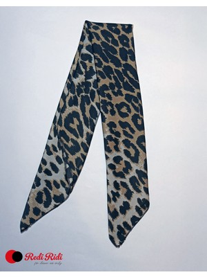 Redi Ridi Saten Fular Leopar