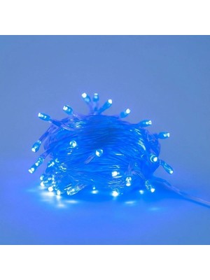Buffer® 10 Metre 100 Ledli 8 Fonksiyonlu Dekoratif Lambader Mavi Lamba