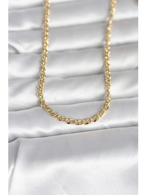 DS LLC Ietaks™ cm 14K Gold Renk Zincir Model 60 cm Kadın Kolye