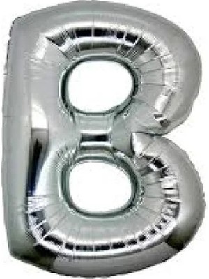 DS LLC Ieg™ B Harf Folyo Balon Gümüş Renk 40 Inç