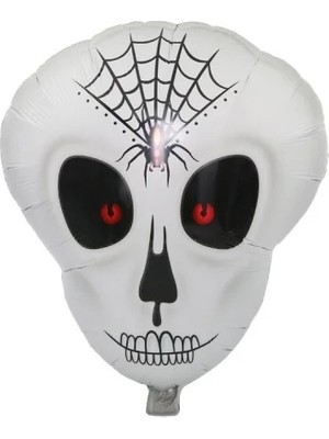 DS LLC Ieg™ Örümcek Ağ Desenli Iskelet Folyo Balon
