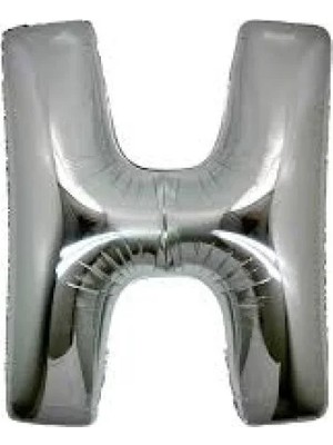 DS LLC Ieg™ H Harf Folyo Balon Gümüş Renk 40 Inç