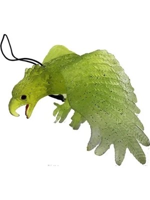 DS LLC Ieg™ Yeşil Renk Yumuşak Plastik Şaka Kartal Yarasa Anahtarlık Şaka Malzemesi