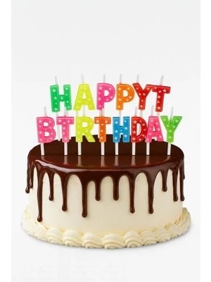 DS LLC Ieg™ Happy Birthday Renkli Mum