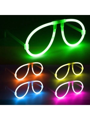 DS LLC Ieg™ Neon Glow Fosfor Gözlük – Festival &amp; Parti (12'li Set)