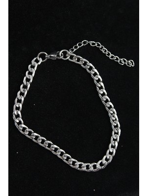 DS LLC Ietaks™ 316L Çelik Klasik Model Gümüş Renk Erkek Bileklik