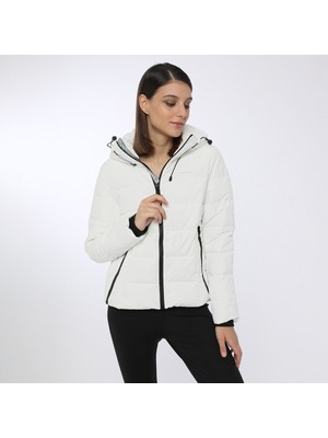 Lumberjack Beyaz Kadın Apreskı Coat Günlük Mont S Beden Özellikleri ile Şık