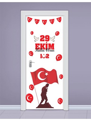 heptex 29 Ekim Kapı Süsleme Stickerları