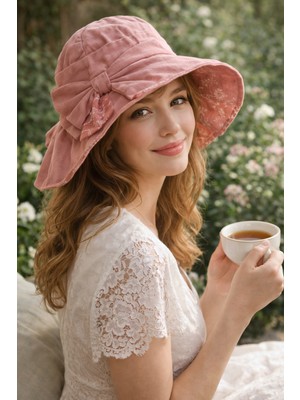 Şapkacımadam Kadın Kurdela Detaylı Yazlık Şapka