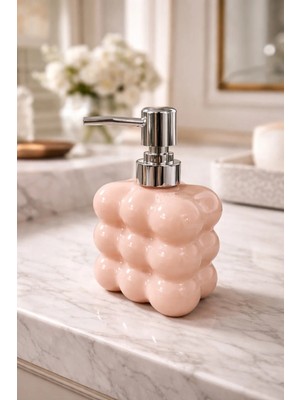 Makri Home Bubble Cam Sıvı Sabunluk, 300 ml - Somon, 9,5X6,5X15 cm