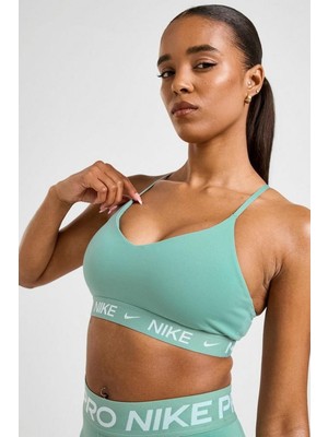 Nike Indy Light-Support Padded Adjustable Sports Bra Kadın Spor Bra Yeşil
