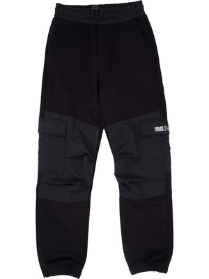 Sisley Siyah Kargo Cepli Erkek Çocuk Eşofman Altı