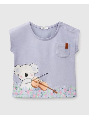 United Colors Of Benetton Kız Bebek Tsihrt 105X 1/18 Ay