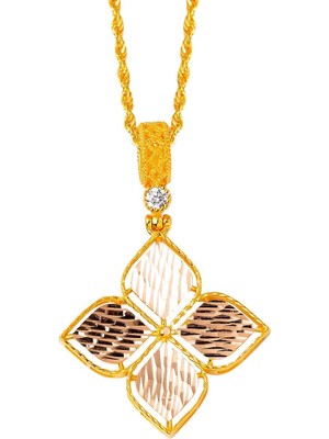 Bilezikci Zambak 14 Ayar Altın Kolye