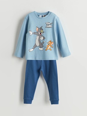 Lc Waikiki Yeni Sezon Tom & Jerry Baskılı Erkek Bebek Pijama Takımı