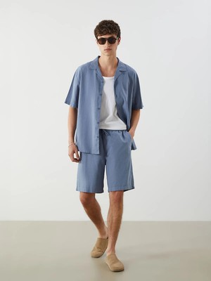 Lc Waikiki Yeni Sezon Rahat Kalıp Keten Karışımlı Erkek Şort