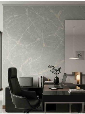 Oskar Mermer Desenli Silinebilir Duvar Kağıdı 5 Metrekare