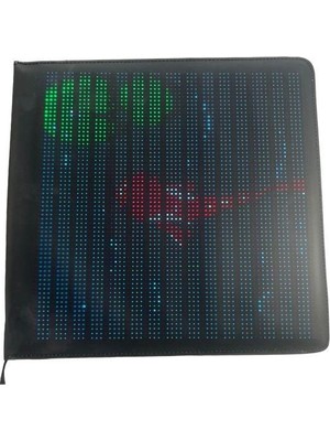 Bluetooth Lu Telefon Kontrollü Çanta Ekranı S3264 Flexible Matrix LED Ekran 5V 64*64 Dots 250*250MM