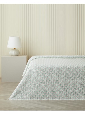 English Home Bloom Crest Tek Kişilik Pike 150X220 cm Yeşil