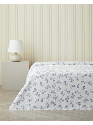 English Home Blue Spring Tek Kişilik Pike 150X220 cm Mavi