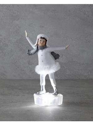 English Home Freda Yılbaşı Biblo 7X12,5X19 cm Beyaz