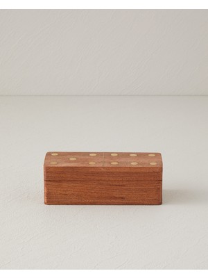 English Home Domino Dekoratif 15,5X6X5,5 cm Kahve