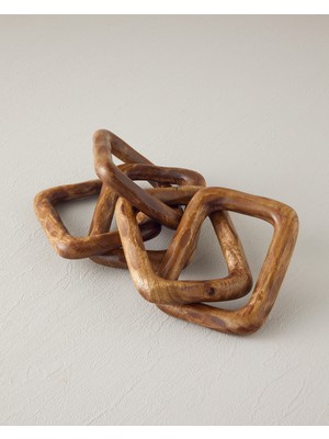 English Home Chain Dekoratif Obje 14x11,5 cm Kahve