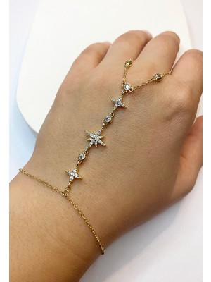 Celikchi Kadın Kuzey Yıldızı Model Taşlı Çelik Şahmeran