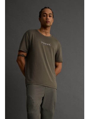 Defacto Standart Fit Haki Erkek T-Shirt C9268AX/KH398
