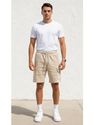 Plus Scorpion Erkek Kargo Şort Slim Fit – Cep Detaylı, Premium Kumaş, Günlük Şık Şort