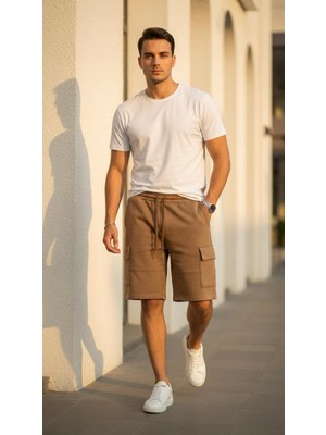 Plus Scorpion Erkek Kargo Şort Slim Fit – Cep Detaylı, Premium Kumaş, Günlük Şık Şort