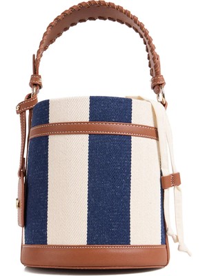 Fabrika %80 Kanvas, %20 Poliüretan Lacivert Kadın Torba Çanta Ale-Anglıa