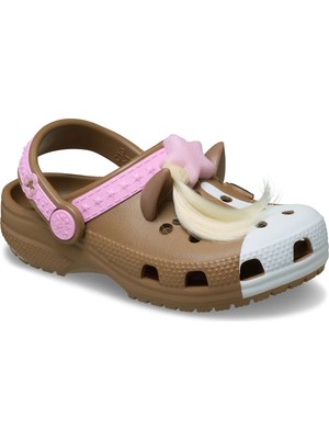 Crocs Kahve Kız Çocuk Plaj Terliği 211371-CLASSIC Iam Horse Clog T