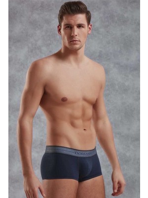 DOREANSE 1774 ERKEK MİNİ PAÇA KOT DESEN MAVİ BOXER