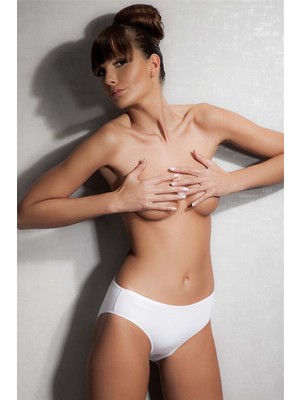 Doreanse Beyaz-Siyah-Ten Kadın 3 Lü Slip 7126