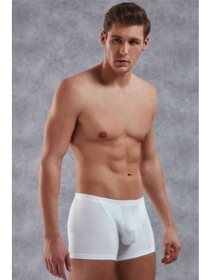 DOREANSE 1770 ERKEK MODAL İNCE BEL BANTLI BEYAZ BOXER