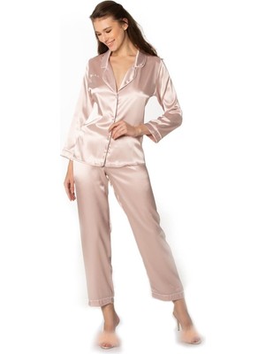 Pierre Cardin 1200 Bayan Saten Pijama Takımı