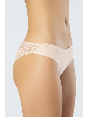 Türen 909 Kadın Lazer Kesim Pamuk Dantelli Külot-Ten