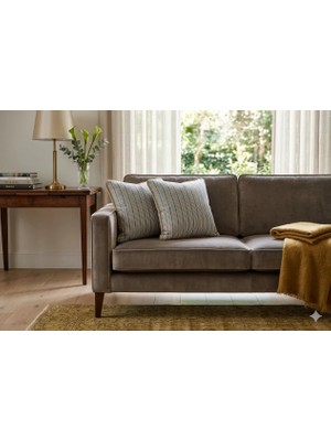 Faralya Life%70 Pamuk %30 Polyester Çizgili 2 Li Kırlent Kılıfı 45X45 cm –  Dekoratif Koltuk Yastık Kılıfı Modern Salon Dekoru