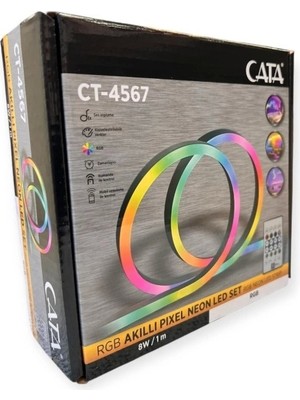 Cata CT-4567 Pixel Neon LED Set 5 Metre Kumandali Rgb