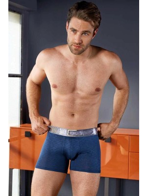 Marsilyan-  Erkek Viskon Kemer Baskılı Boxer