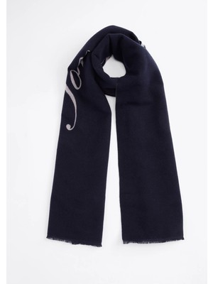 Tommy Hilfiger Kadın Lacivert Tommy Hilfiger Th Logo Scarf, 0gy Lacivert Kadın Atkı