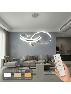 Avizego Arona LED Sarkıt Avize 3 Renk Kumandalı