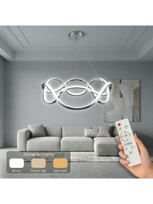 Avizego Era LED Sarkıt Avize 3 Renk Kumandalı