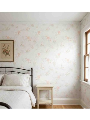 Oskar Çiçek Desenli Silinebilir Duvar Kağıdı 5 Metrekare