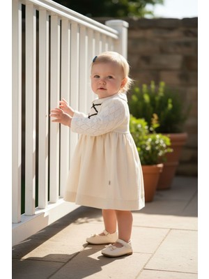 Butik Kız Çocuk - Bebek %100 Pamuklu Özel Tasarım Elbise