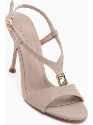 Limoya Susie Bej Kadın Ince Topuklu Ayakkabı